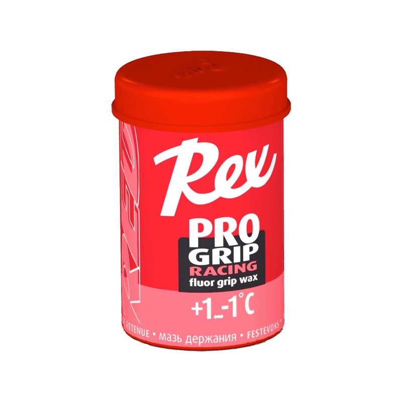 Festevoks Rex ProGrip Rød Fluor +1°C...-1°C, 45 g Festevoks Rex ProGrip Rød Fluor +1°C...-1°C, 45 g